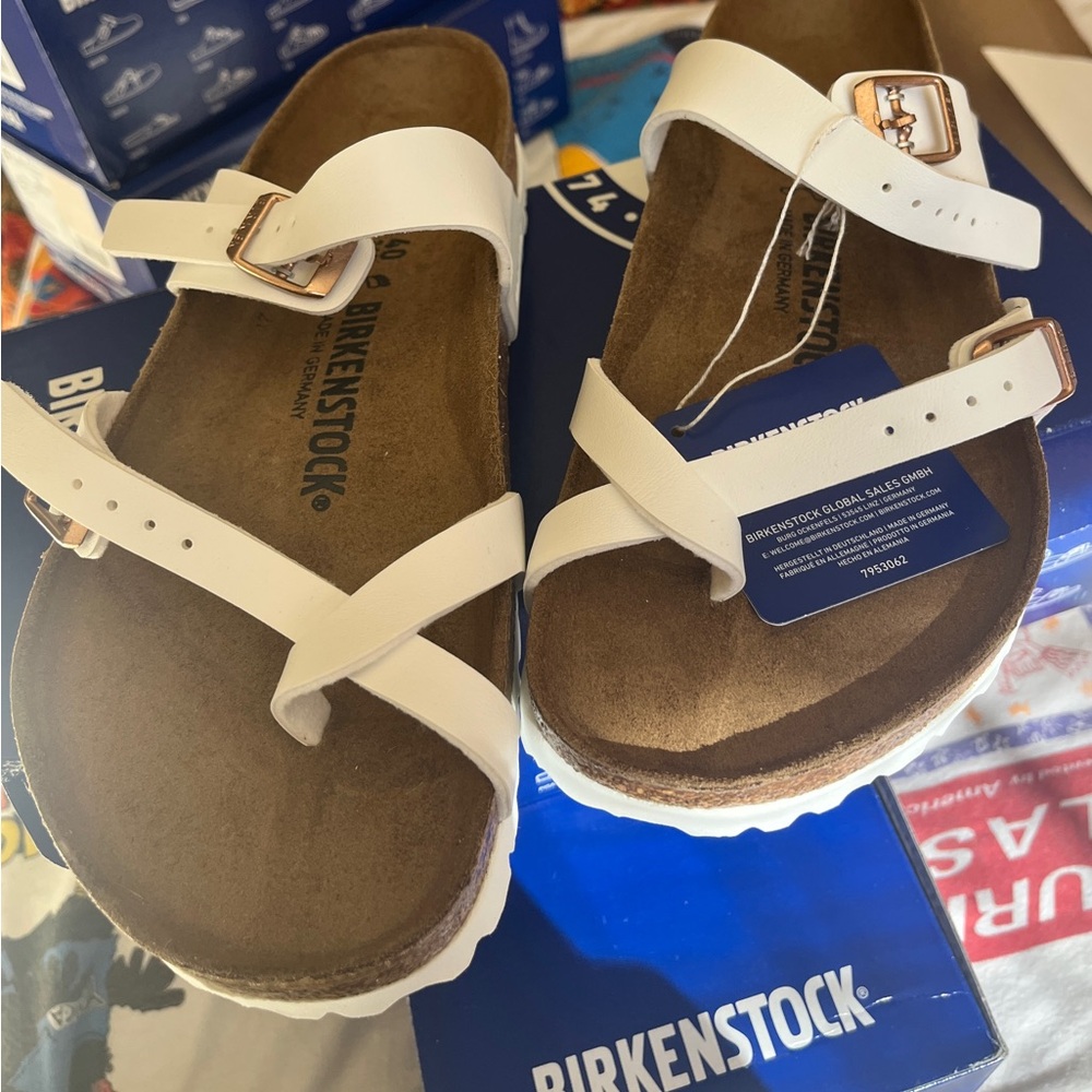 Birkenstock Mayari White Size 9 Ladies NWT